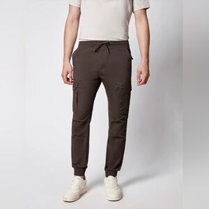 Projek Raw Brown Men’s Canvas Bungee Pull-on Cargo Jogger Size M